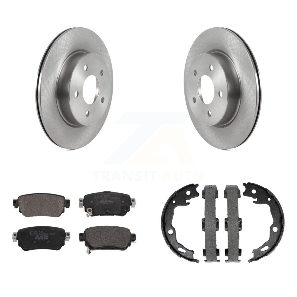 Kit de plaquettes en céramique et de chaussures de stationnement, Rotors à disque arrière, pour Nissan Rogue Sport Qashqa