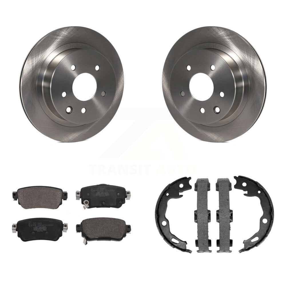 Kit de plaquettes en céramique et de chaussures de stationnement pour rotors de disque arrière, pour Nissan Rogue Sport S 2019