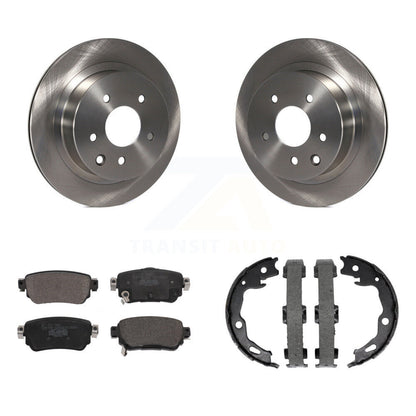 Kit de plaquettes en céramique et de chaussures de stationnement pour rotors de disque arrière, pour Nissan Rogue Sport S 2019