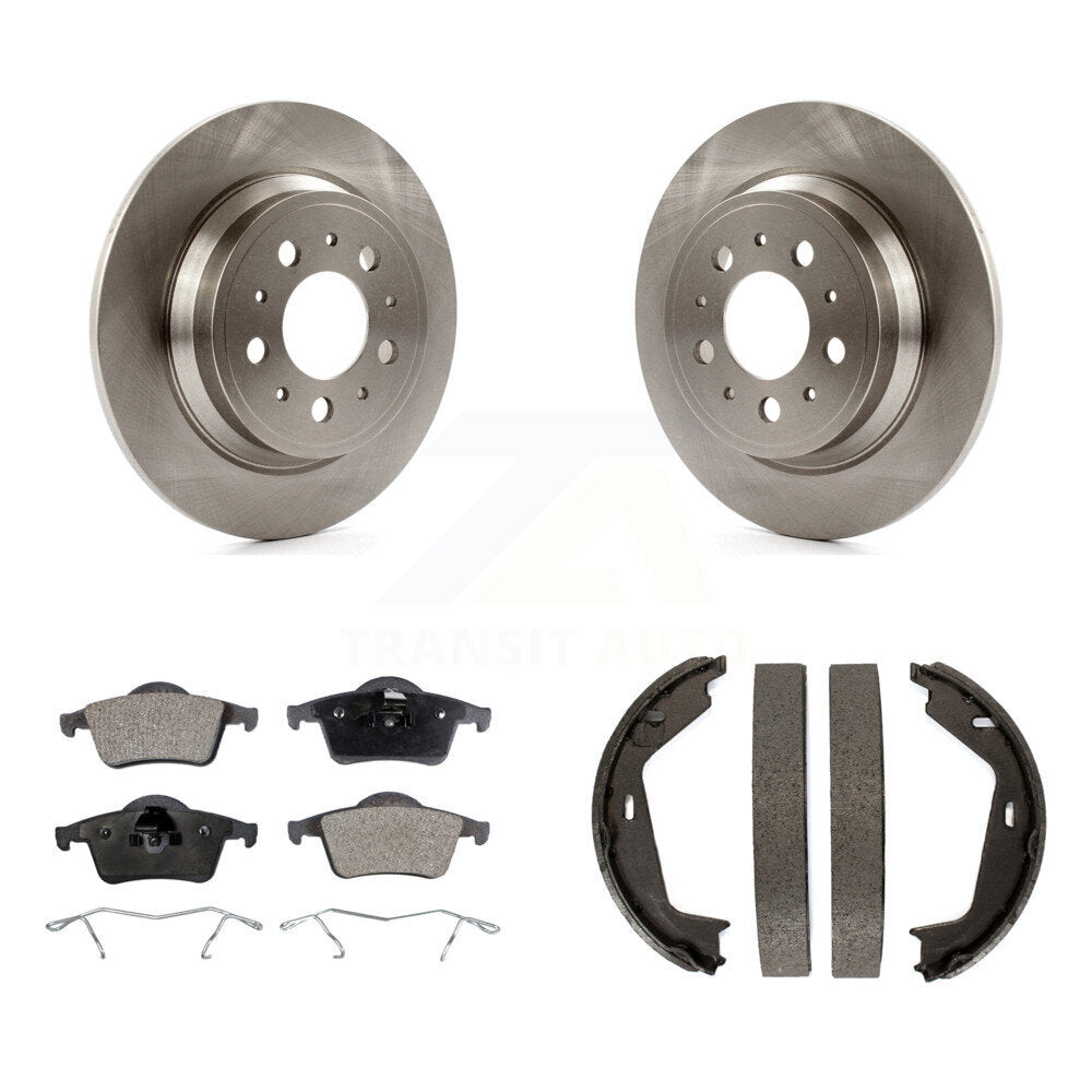 Kit de plaquettes en céramique et de freins de stationnement, Rotors à disque arrière, pour Volvo XC70 S80