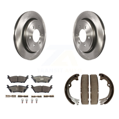 Kit de plaquettes en céramique et de patins de frein de stationnement, Rotors à disque arrière, pour Ford F-150