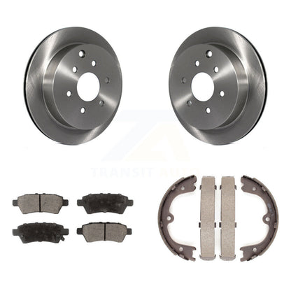 Kit de plaquettes en céramique et de chaussures de stationnement pour rotors de disque arrière, pour Nissan Xterra 2006 – 2007