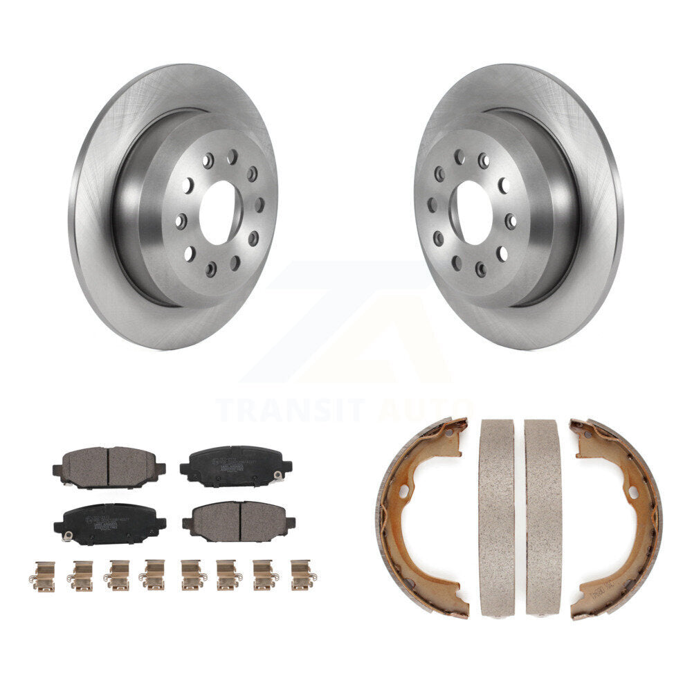 Kit de plaquettes en céramique et de chaussures de stationnement pour rotors de disque arrière, pour Jeep Wrangler Sport 18-20
