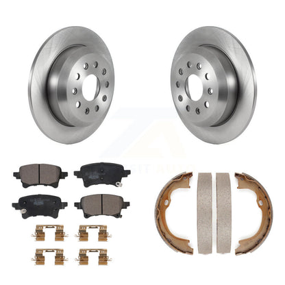 Kit de plaquettes en céramique et de patins de frein de stationnement, Rotors à disque arrière pour Jeep Wrangler