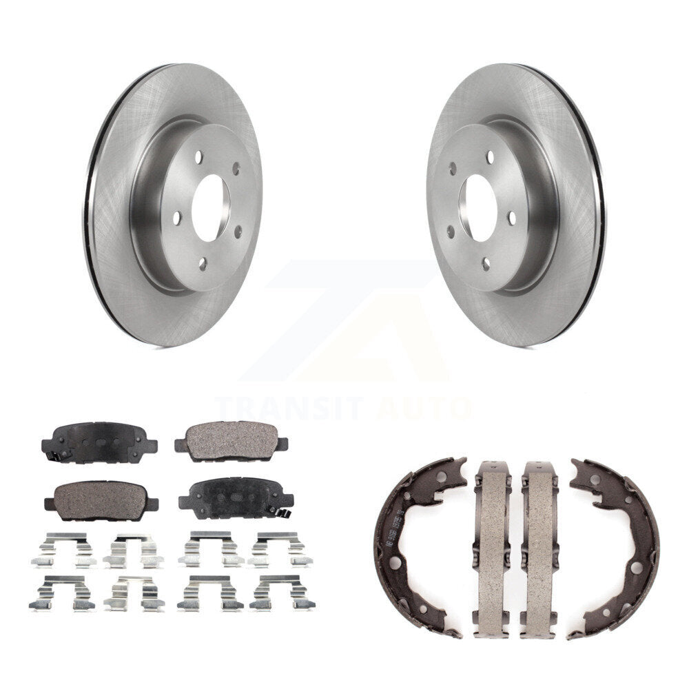 Kit de plaquettes en céramique et de patins de frein de stationnement, Rotors à disque arrière, pour Nissan LEAF