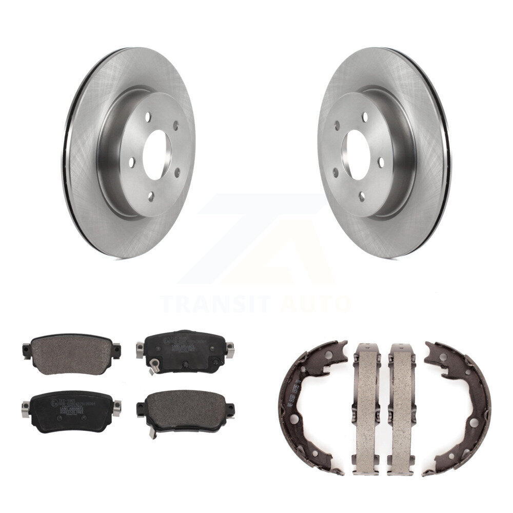 Kit de plaquettes en céramique et de patins de frein de stationnement, Rotors à disque arrière, pour Nissan LEAF