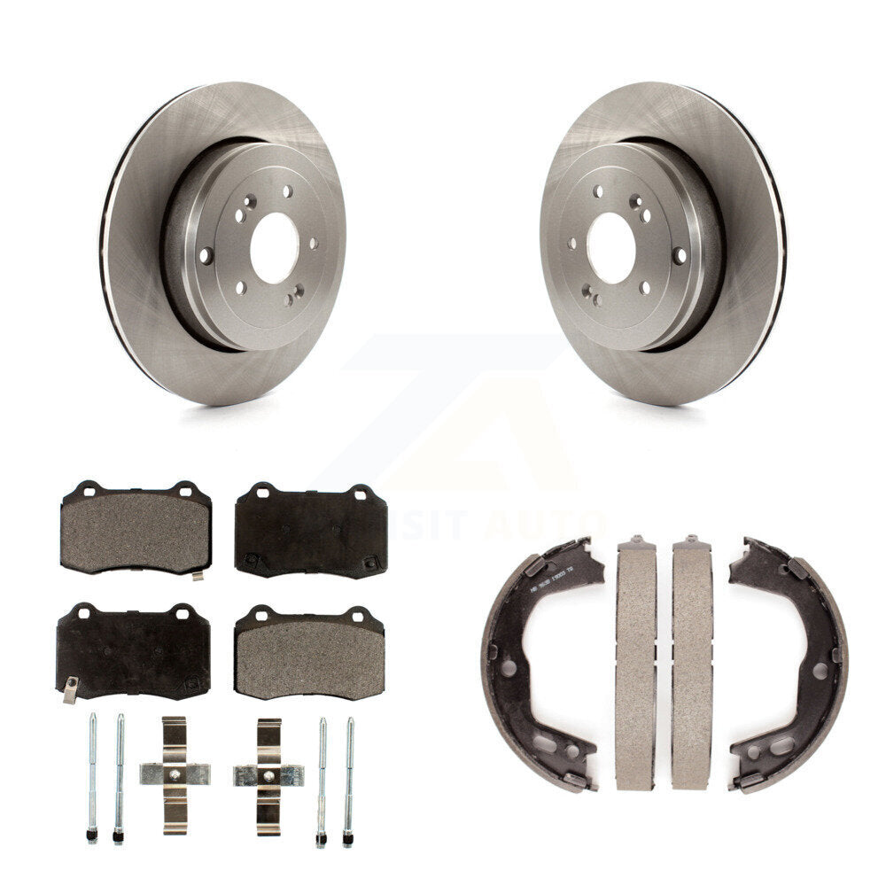 Kit de chaussures de frein de stationnement, Rotors à disque arrière, plaquettes en céramique, pour Hyundai Genesis Coupé
