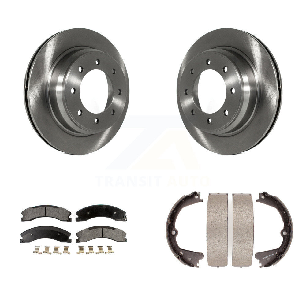 Kit de chaussures de stationnement avec plaquettes en céramique, Rotors à disque arrière, pour Nissan NV2500 NV3500 NV1500