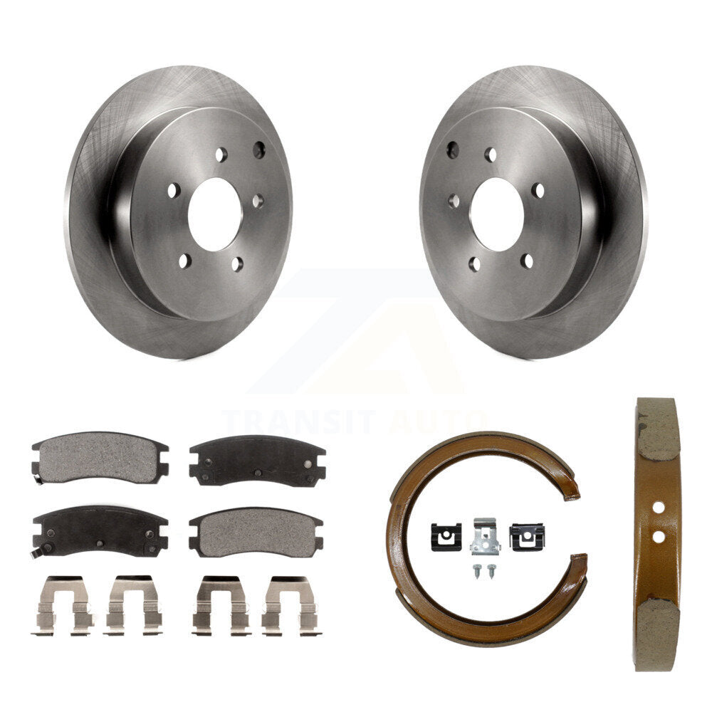Kit de plaquettes en céramique et de chaussures de stationnement pour Rotors à disque arrière, pour Buick rendez-vous Pontia