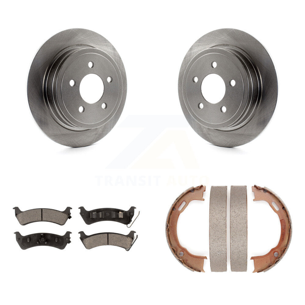 Kit de plaquettes en céramique et de chaussures de stationnement pour disques arrière, Rotors, pour Ford Explorer Sport Tra
