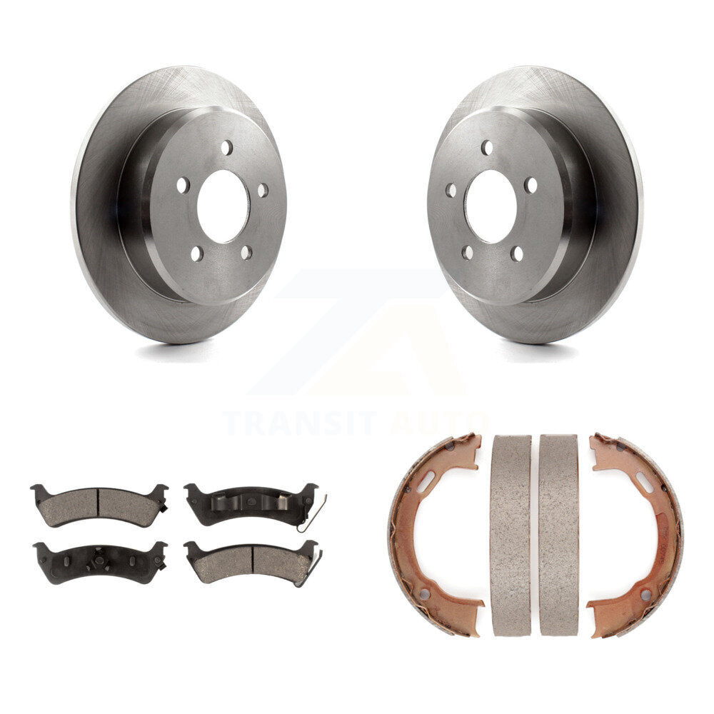 Kit de plaquettes en céramique et de freins de stationnement, Rotors à disque arrière, pour Ford Explorer Sport