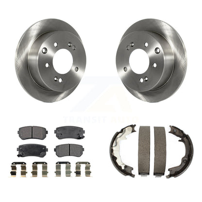 Kit de plaquettes en céramique et de chaussures de stationnement pour rotors de disque arrière, pour Kia Forte Kou 2010 – 2013