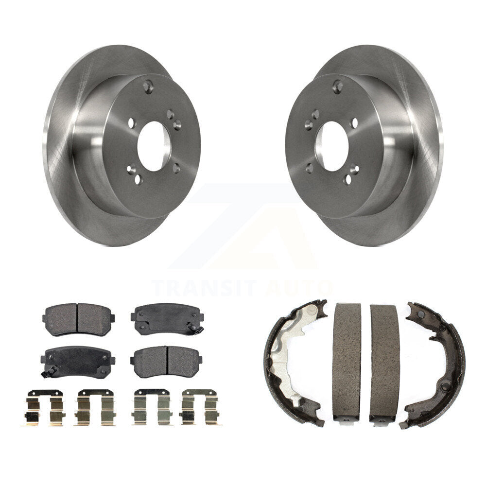 Kit de chaussures de stationnement avec plaquettes en céramique, Rotors à disque arrière, pour Hyundai Accent Kia Rio5 Rio