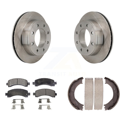 Kit de plaquettes en céramique et de chaussures de stationnement pour disques arrière, Rotors, pour Chevrolet Express 2500 GM