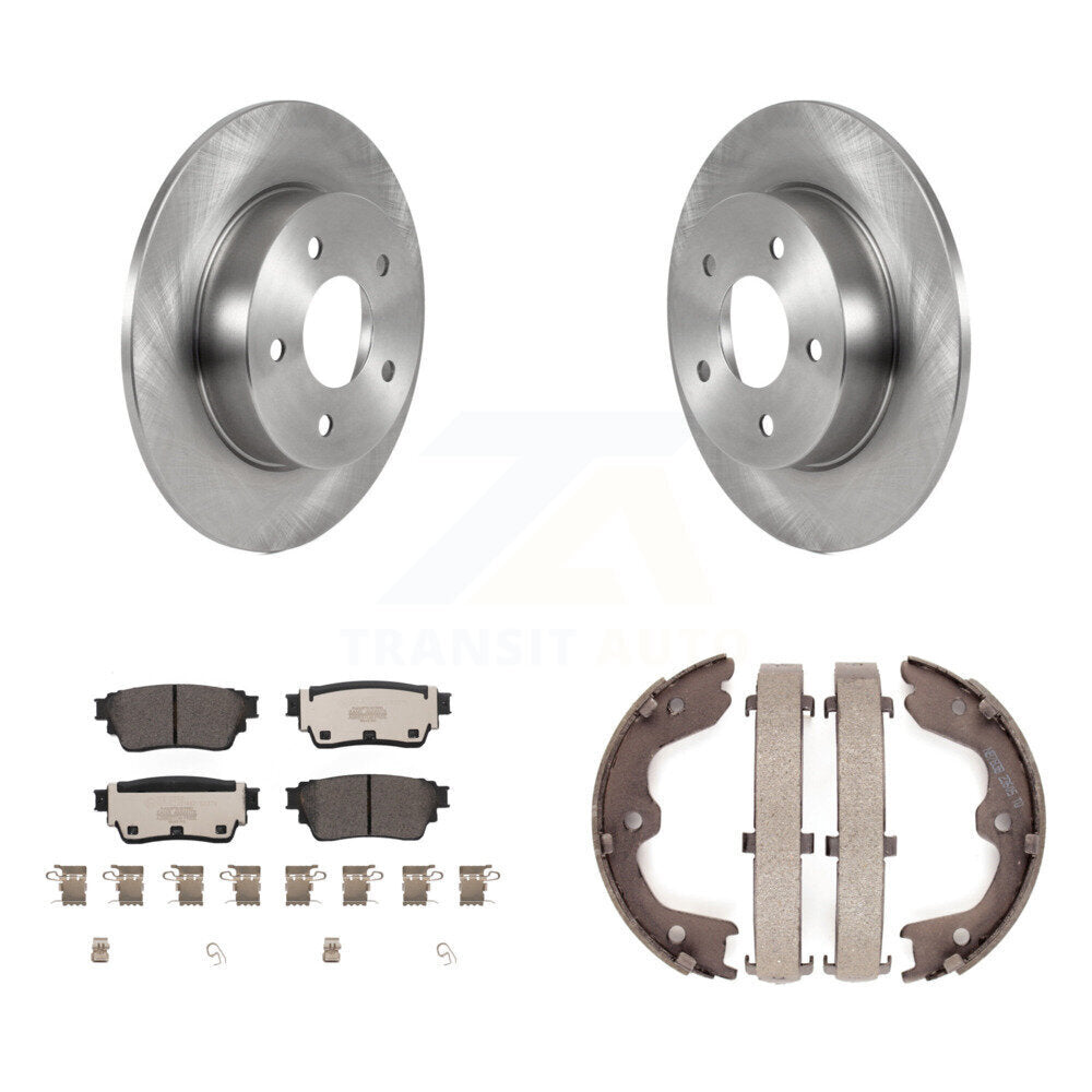 Kit de plaquettes en céramique et de patins de frein de stationnement, Rotors à disque arrière, pour Nissan Altima