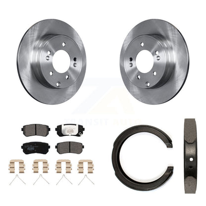 Kit de plaquettes en céramique et de patins de frein de stationnement, Rotors à disque arrière, pour Kia Optima
