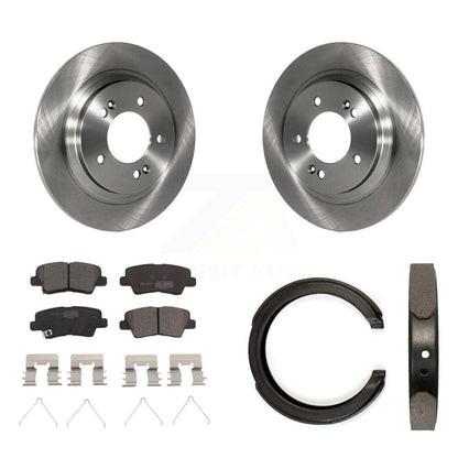 Kit de plaquettes en céramique et de patins de frein de stationnement, Rotors à disque arrière, pour Kia Optima