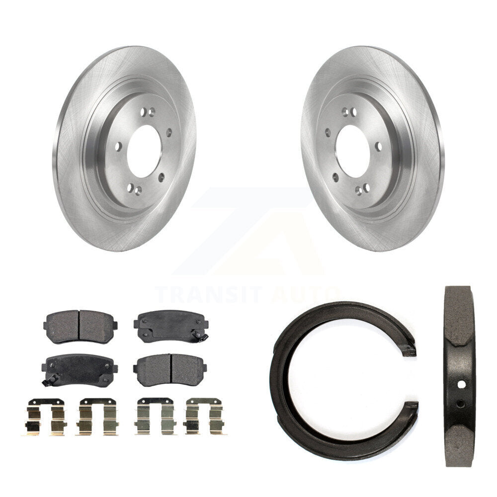 Kit de plaquettes en céramique et de freins de stationnement, Rotors à disque arrière, pour Kia Cadenza