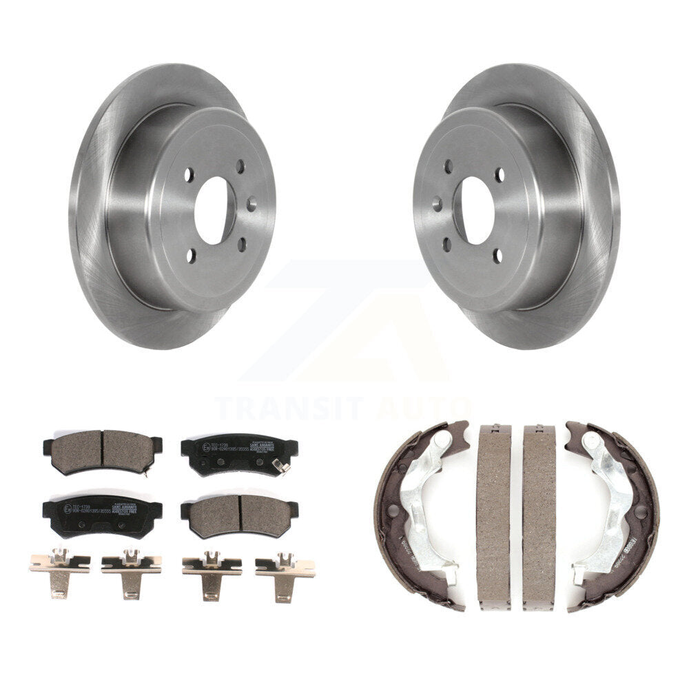 Kit de chaussures de stationnement avec plaquettes en céramique, Rotors à disque arrière, pour Chevrolet Spark E 2014 – 2015