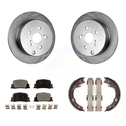 Kit de plaquettes en céramique et de patins de frein de stationnement pour rotors de disque arrière, pour Scion t 2005 – 2010