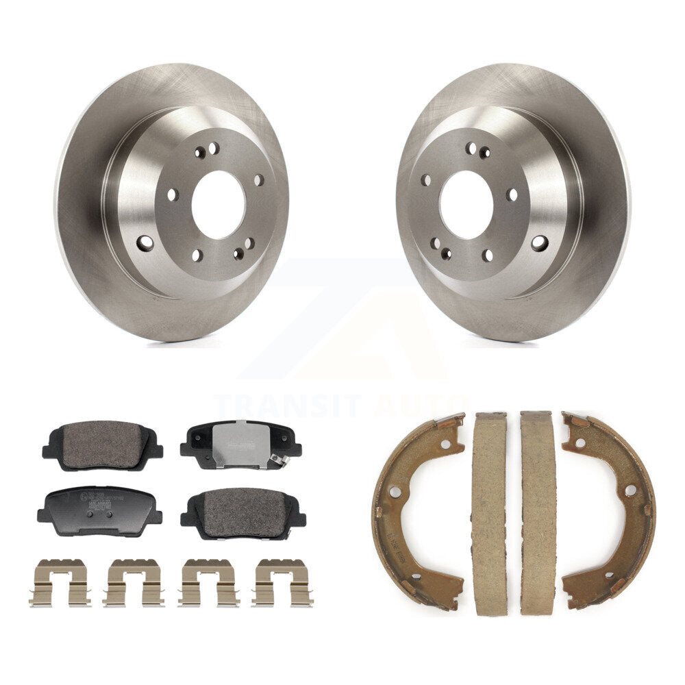 Kit de chaussures de stationnement avec plaquettes en céramique, Rotors à disque arrière, pour Hyundai Santa Fe Kia Sorent