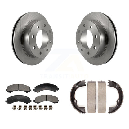 Kit de plaquettes en céramique et chaussures de stationnement pour disques arrière, Rotors, pour GMC Savana 2500 Chevrolet