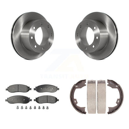 Kit de chaussures de stationnement avec plaquettes en céramique, Rotors à disque arrière, pour Ford F-350 Super Duty F-250