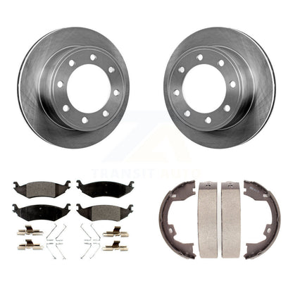 Kit de chaussures de stationnement avec plaquettes en céramique, Rotors à disque arrière, pour Ford E-150 à 2007 à 10 16 06