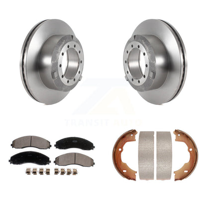 Kit de chaussures de stationnement avec plaquettes en céramique, Rotors à disque arrière, pour Ford F-450 Super Duty F-550