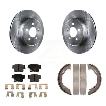 Kit de plaquettes en céramique et de chaussures de stationnement, Rotors à disque arrière, pour Dodge Chrysler 300 Charge