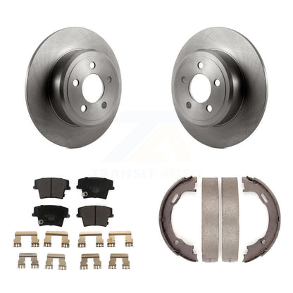 Kit de plaquettes en céramique et de chaussures de stationnement, Rotors à disque arrière, pour Dodge Chrysler 300 Charge