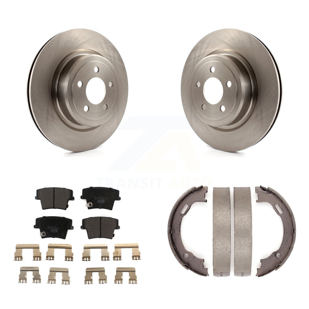 Kit de plaquettes en céramique et de freins de stationnement, Rotors à disque arrière, pour Dodge Charger Magnu
