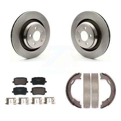 Kit de plaquettes en céramique et de patins de frein de stationnement, Rotors à disque arrière pour Dodge Charger