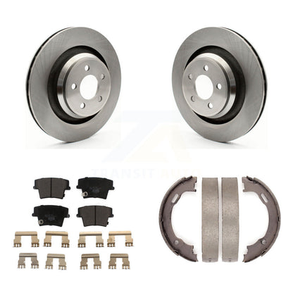 Kit de plaquettes en céramique et de patins de frein de stationnement, Rotors à disque arrière pour Dodge Charger