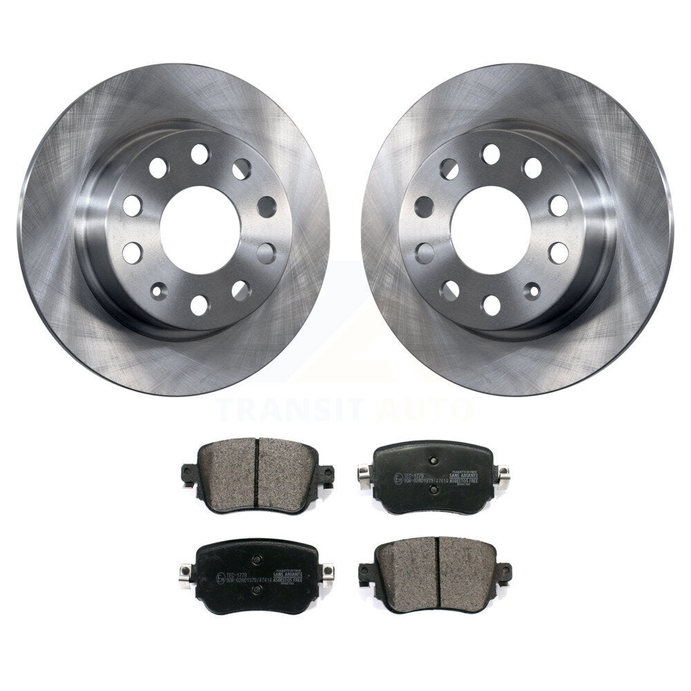 Rotors de frein à disque arrière et Kit de plaquettes en céramique pour Volkswagen Golf Alltrack SportWage