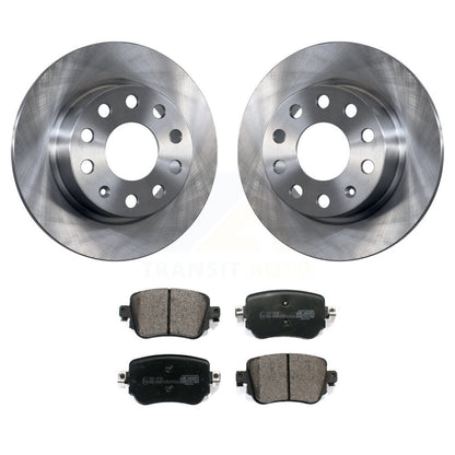 Rotors de frein à disque arrière et Kit de plaquettes en céramique pour Volkswagen Golf Alltrack SportWage