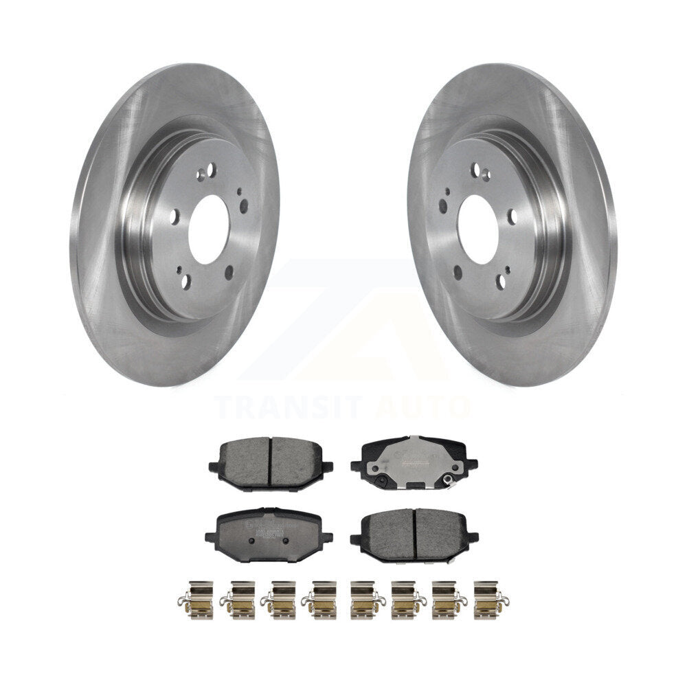 Kit de rotors de frein à disque arrière et de plaquettes en céramique pour Honda Pilot 2023 – 2024 K8T-10577