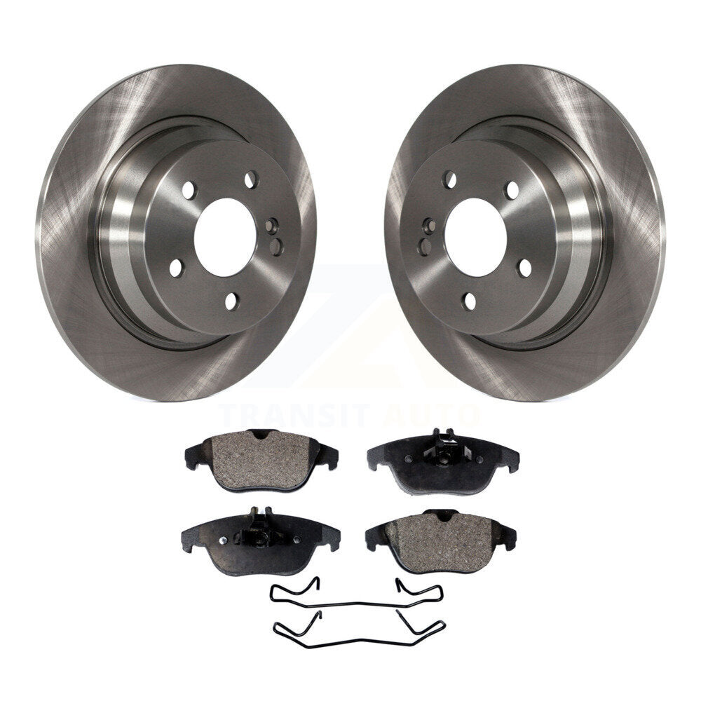 Kit de rotor de frein arrière et de plaquettes en céramique pour Mercedes-Benz E350 Coupé avec solide