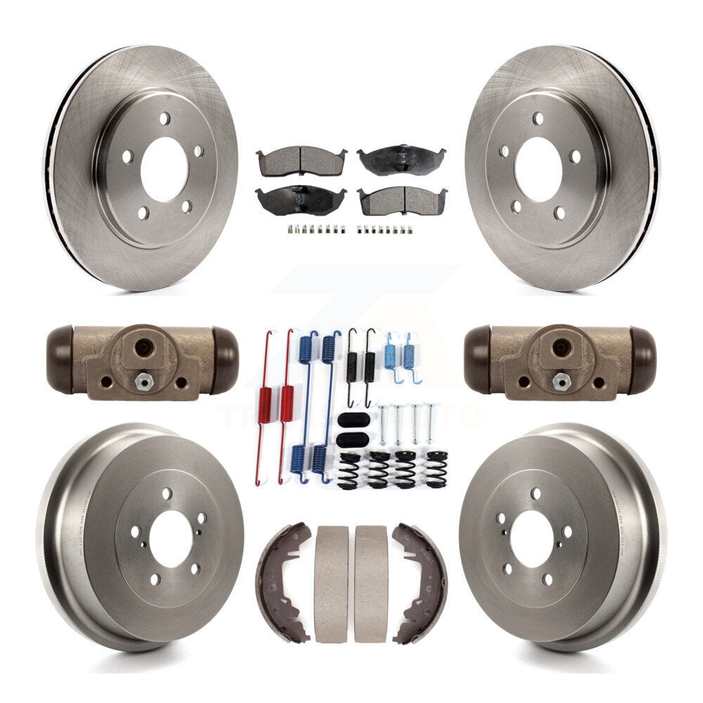 Kit de tambour à plaquettes en céramique pour Rotor de frein avant et arrière (9 pièces) pour Dodge Caravan Grand Town