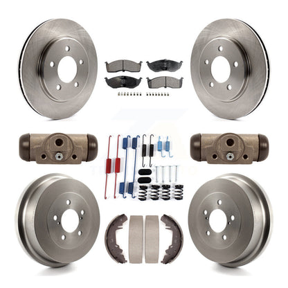 Kit de tambour à plaquettes en céramique pour Rotor de frein avant et arrière (9 pièces) pour Dodge Caravan Grand Town