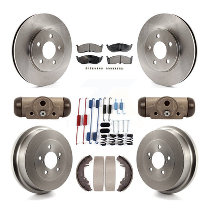 Kit de plaquettes et de tambour en céramique, Rotor de frein avant et arrière (9 pièces) pour Chrysler Grand Voyage