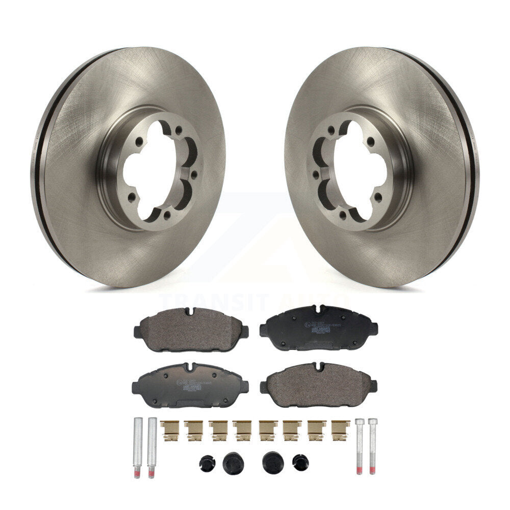Kit de disques de frein à disque avant et de plaquettes en céramique pour Ford Transit-350 HD AWD 2023