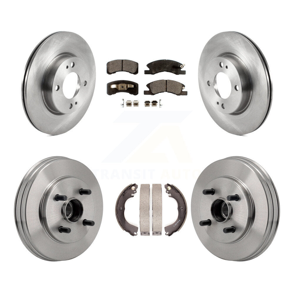 Kit de plaquettes et de tambour en céramique pour Rotor de frein avant et arrière, pour Mitsubishi Mirage G 2017 – 2023