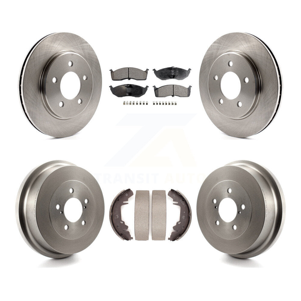 Kit de plaquettes et de tambour en céramique, Rotor de frein avant et arrière, pour Dodge caravane Grand Plymouth