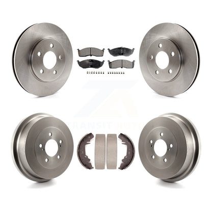 Rotors de frein à disque avant et arrière, tampons en céramique et Kit de tambour pour Chrysler Grand Voyage