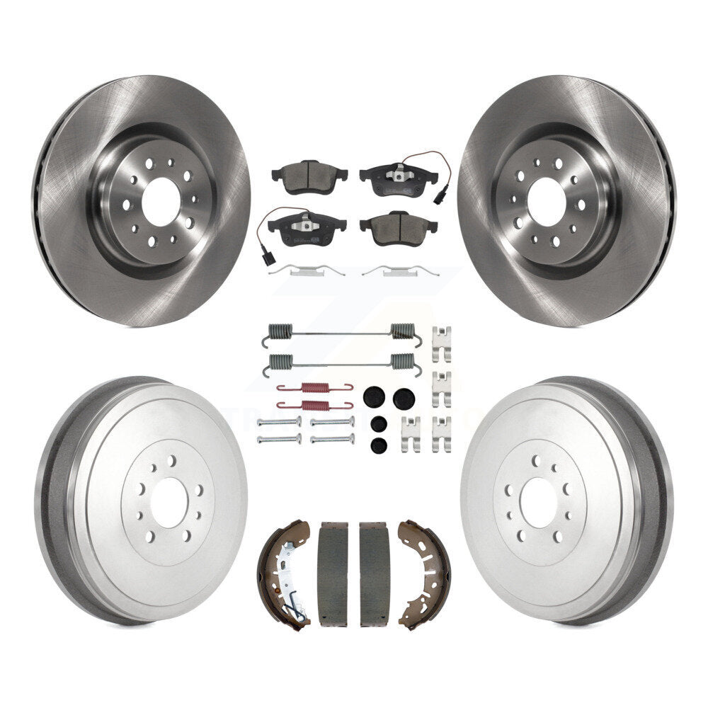 Kit de plaquettes et de tambour en céramique pour Rotor de frein avant et arrière (7 pièces) pour Ram ProMaster Cit 15-21