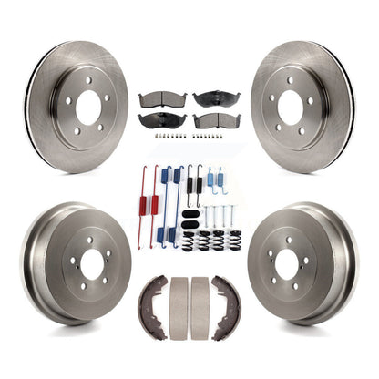 Kit de tambour à tampons en céramique pour Rotor de frein avant et arrière (7 pièces) pour Dodge Caravan Grand Town