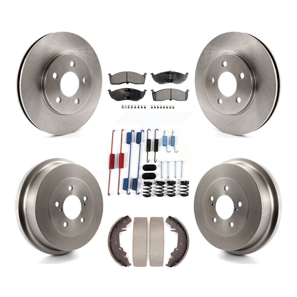 Kit de plaquettes et de tambour en céramique, Rotor de frein avant et arrière (7 pièces) pour Chrysler Grand Voyage