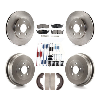 Kit de plaquettes et de tambour en céramique, Rotor de frein avant et arrière (7 pièces) pour Chrysler Grand Voyage