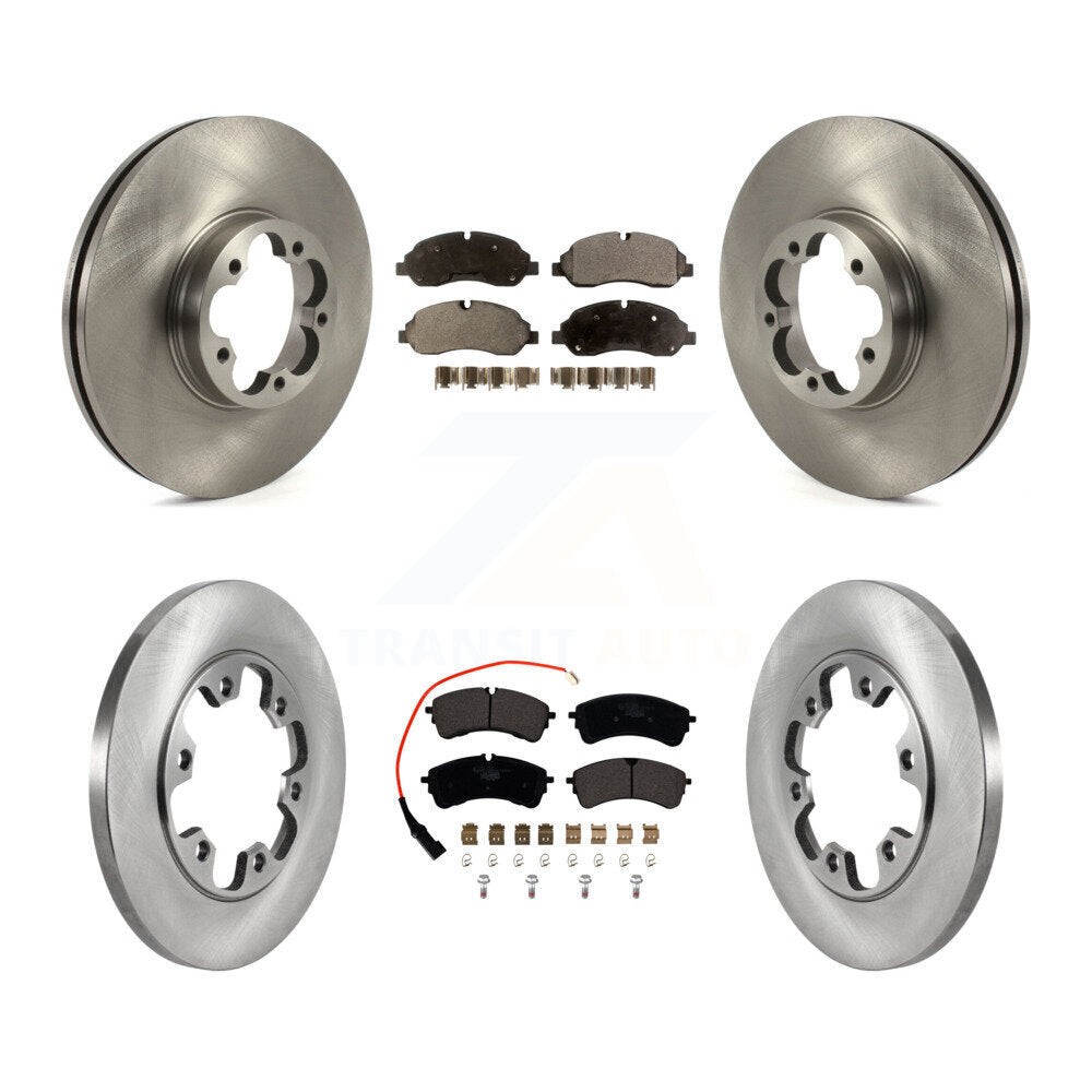 Kit de rotor de frein à disque avant et arrière et plaquettes en céramique pour Ford Transit-350 HD RW 2023